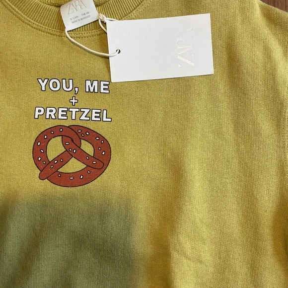 NWT Zara 5Y Pretzel Crewneck - Picture 2 of 3